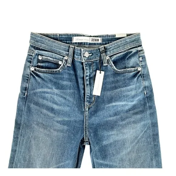 Lovers + Friends Mason High Rise Skinny Jeans Larchmont Distressed Women's Sz 27 - Picture 5 of 12